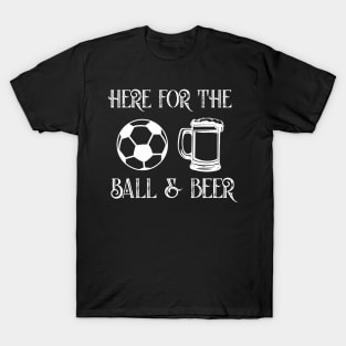 Balls & beer funny soccer alley sport drinking T-Shirt